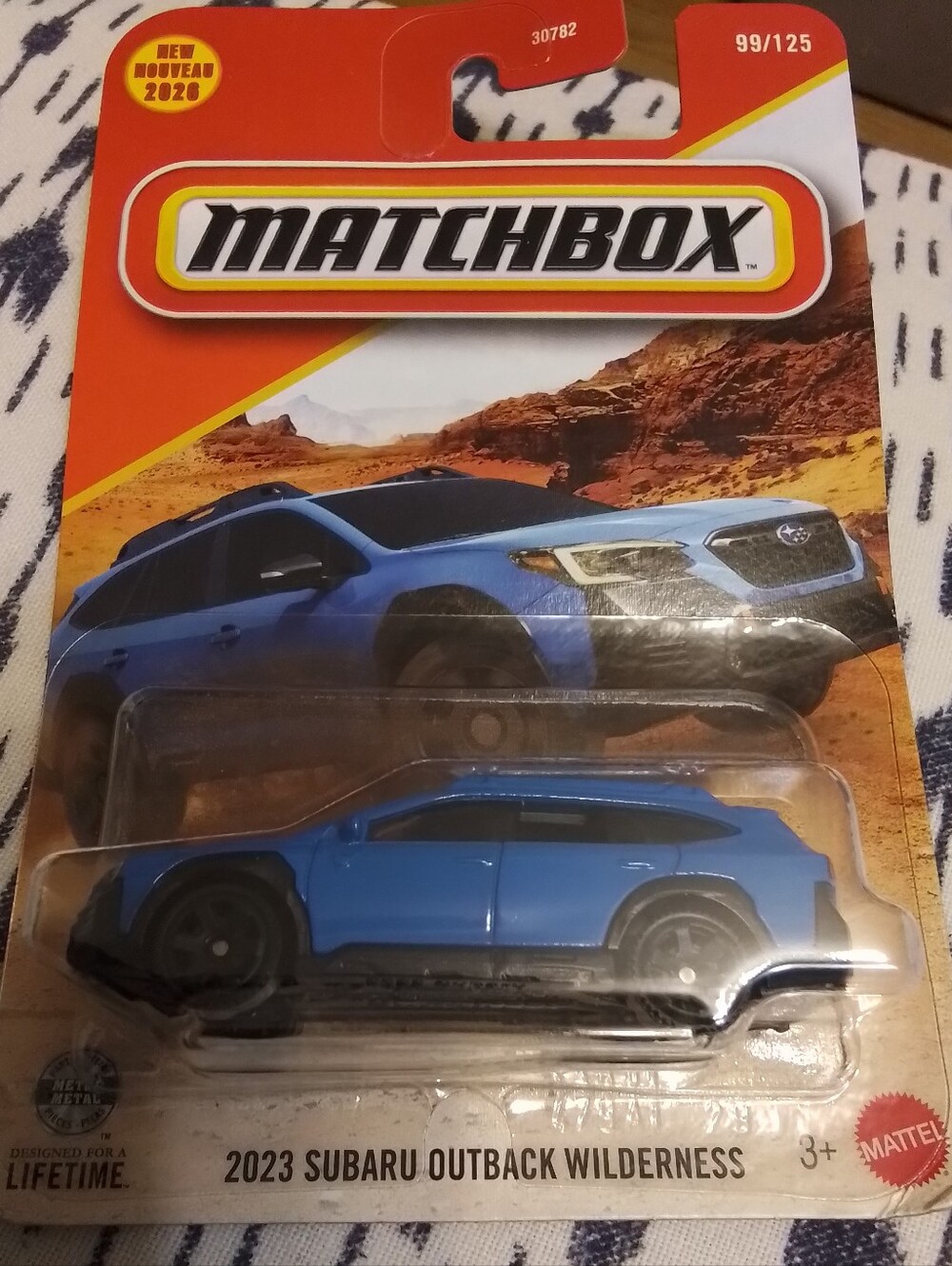 Matchbox 2023 Subaru Outback Wilderness Toy - Blue